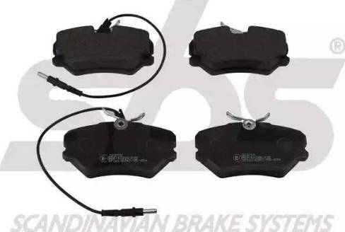 SBS 1501223715 - Brake Pad Set, disc brake autospares.lv