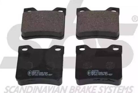 SBS 1501223731 - Brake Pad Set, disc brake autospares.lv