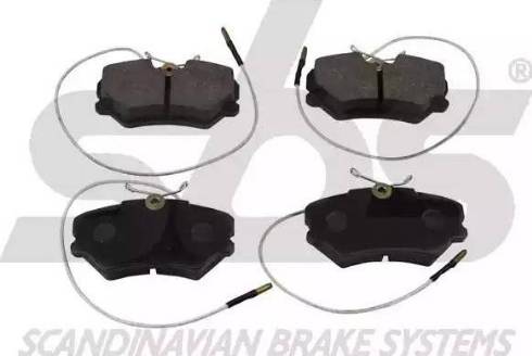 SBS 1501223733 - Brake Pad Set, disc brake autospares.lv