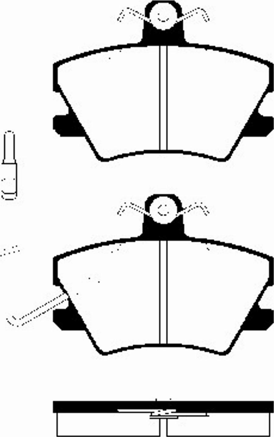 SBS 1501223732 - Brake Pad Set, disc brake autospares.lv