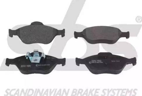 SBS 1501222557 - Brake Pad Set, disc brake autospares.lv