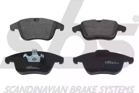 SBS 1501222568 - Brake Pad Set, disc brake autospares.lv