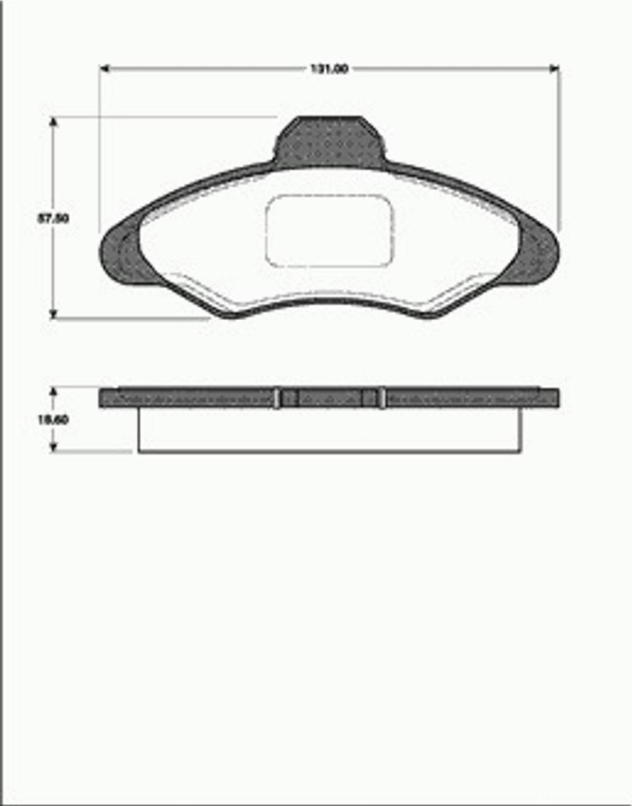 SBS 1501222518 - Brake Pad Set, disc brake autospares.lv