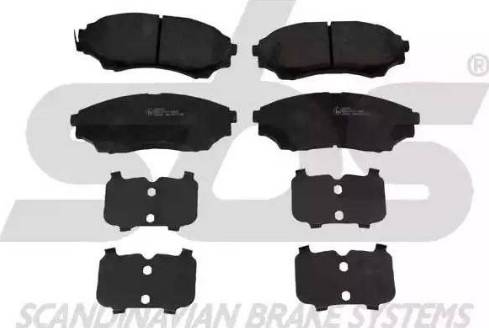 SBS 1501222574 - Brake Pad Set, disc brake autospares.lv