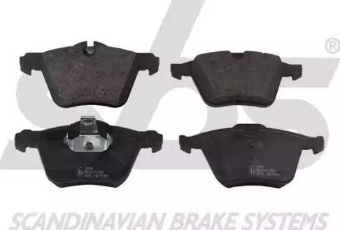 SBS 1501222570 - Brake Pad Set, disc brake autospares.lv