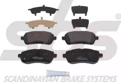 SBS 1501222573 - Brake Pad Set, disc brake autospares.lv