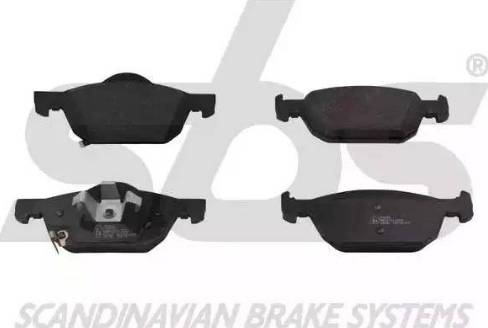 SBS 1501222642 - Brake Pad Set, disc brake autospares.lv