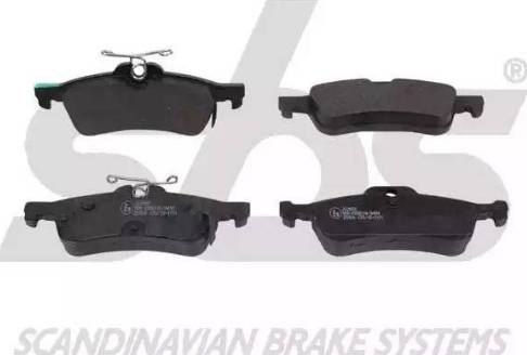 SBS 1501222650 - Brake Pad Set, disc brake autospares.lv