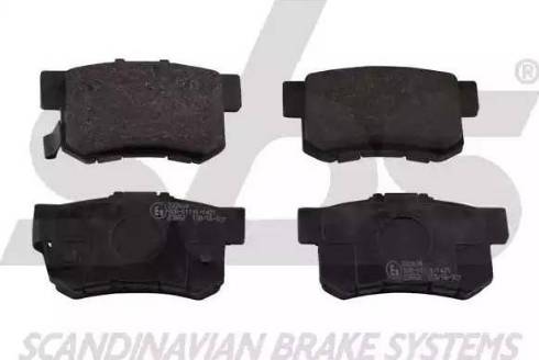 SBS 1501222634 - Brake Pad Set, disc brake autospares.lv