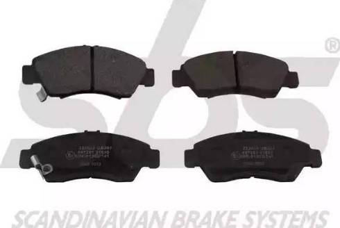 SBS 1501222625 - Brake Pad Set, disc brake autospares.lv