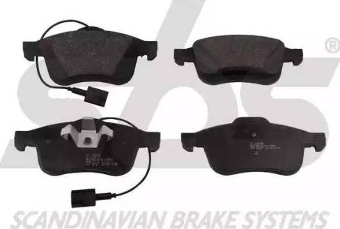 SBS 1501222390 - Brake Pad Set, disc brake autospares.lv