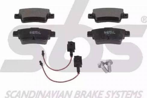 SBS 1501222391 - Brake Pad Set, disc brake autospares.lv