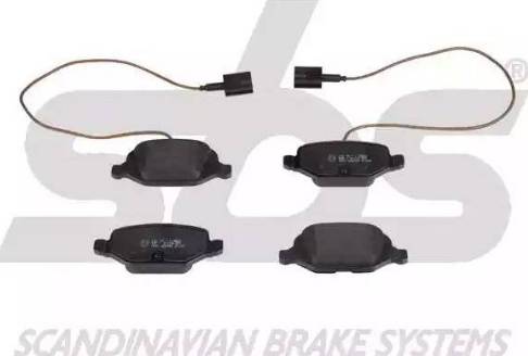 SBS 1501222393 - Brake Pad Set, disc brake autospares.lv