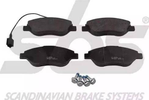 SBS 1501222369 - Brake Pad Set, disc brake autospares.lv