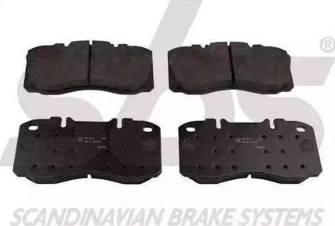 SBS 1501222361 - Brake Pad Set, disc brake autospares.lv