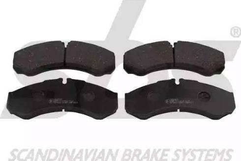 SBS 1501222367 - Brake Pad Set, disc brake autospares.lv