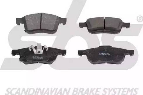 SBS 15012223101 - Brake Pad Set, disc brake autospares.lv
