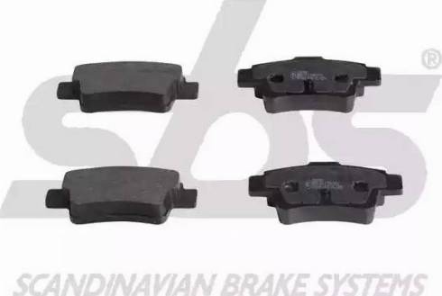 SBS 1501222381 - Brake Pad Set, disc brake autospares.lv