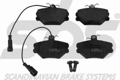 SBS 1501222325 - Brake Pad Set, disc brake autospares.lv