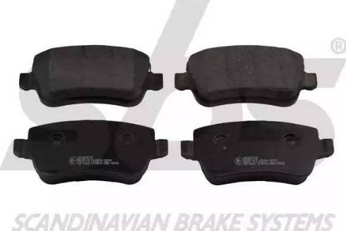 SBS 1501222379 - Brake Pad Set, disc brake autospares.lv