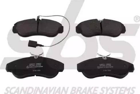 SBS 1501222371 - Brake Pad Set, disc brake autospares.lv