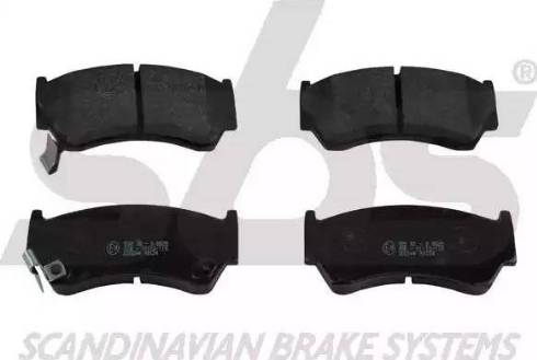 SBS 1501222244 - Brake Pad Set, disc brake autospares.lv