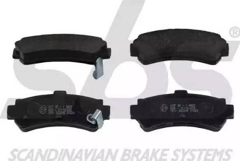 SBS 1501222245 - Brake Pad Set, disc brake autospares.lv