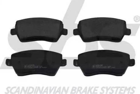 SBS 1501222258 - Brake Pad Set, disc brake autospares.lv