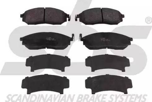 SBS 1501222261 - Brake Pad Set, disc brake autospares.lv