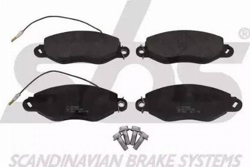 SBS 1501222263 - Brake Pad Set, disc brake autospares.lv