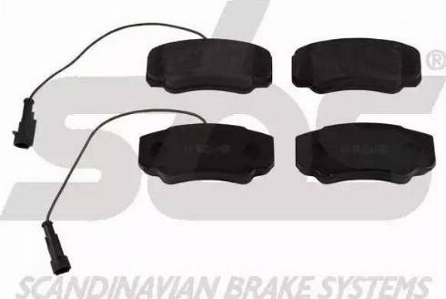 SBS 1501222267 - Brake Pad Set, disc brake autospares.lv