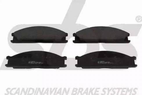 SBS 1501222215 - Brake Pad Set, disc brake autospares.lv