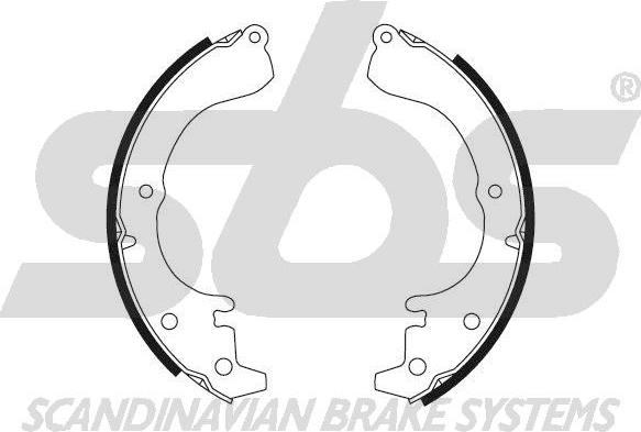 SBS 18492745351 - Brake Shoe Set autospares.lv