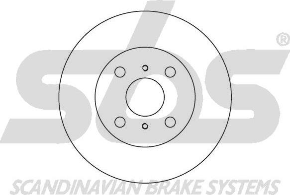 SBS 1815204514 - Brake Disc autospares.lv