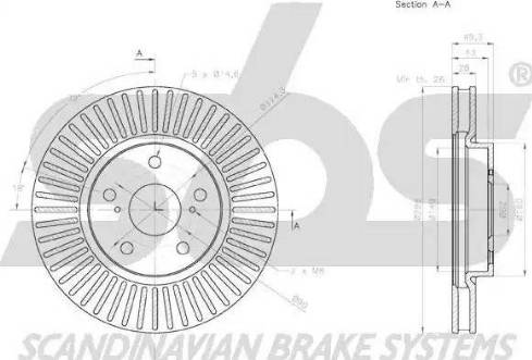 SBS 18153145167 - Brake Disc autospares.lv