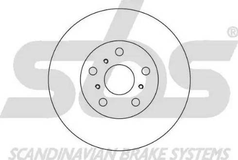 SBS 1815204531 - Brake Disc autospares.lv