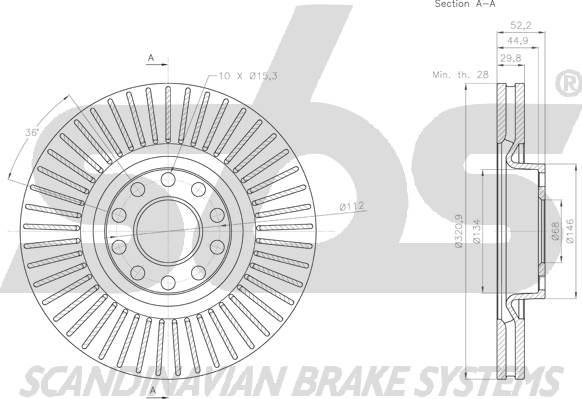 SBS 1815.2047140 - Brake Disc autospares.lv