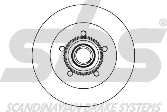SBS 18152047118 - Brake Disc autospares.lv