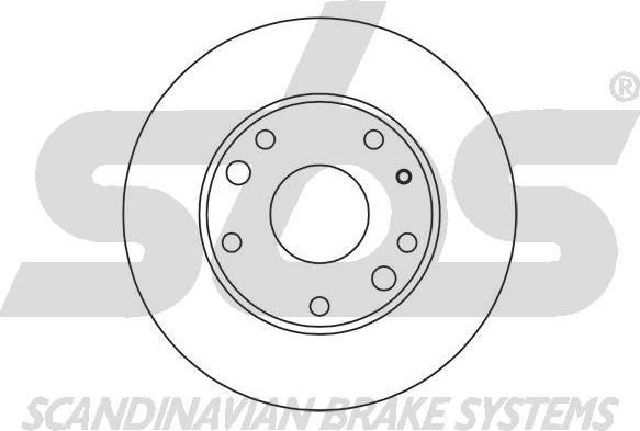 SBS 1815201577 - Brake Disc autospares.lv