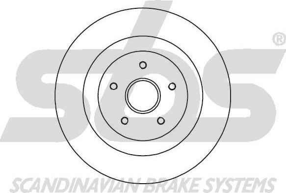 SBS 1815203952 - Brake Disc autospares.lv