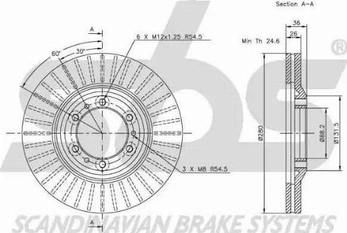 SBS 1815203627 - Brake Disc autospares.lv