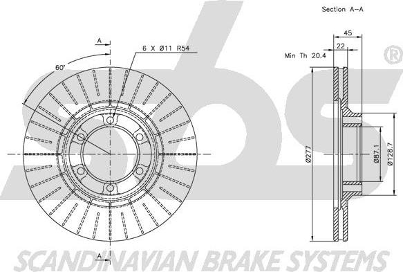 SBS 1815203017 - Brake Disc autospares.lv