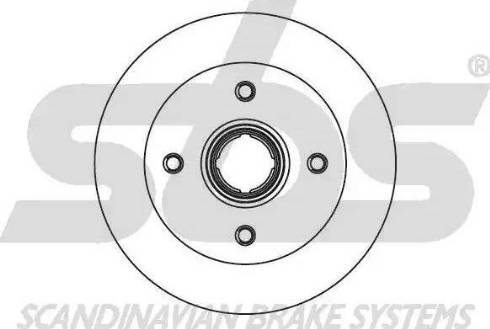 SBS 1815203207 - Brake Disc autospares.lv