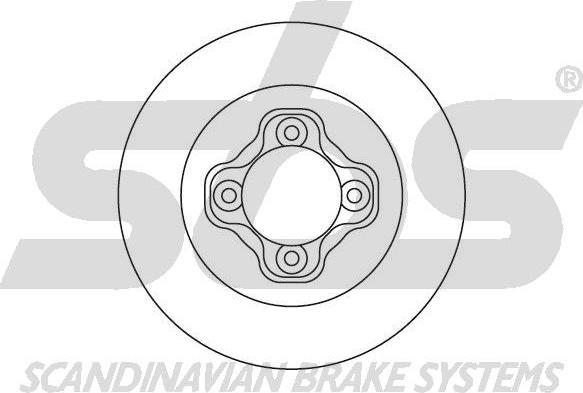 SBS 1815203238 - Brake Disc autospares.lv