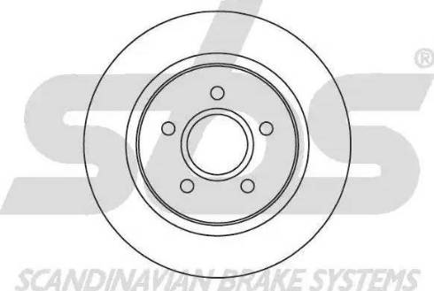 SBS 1815202563 - Brake Disc autospares.lv