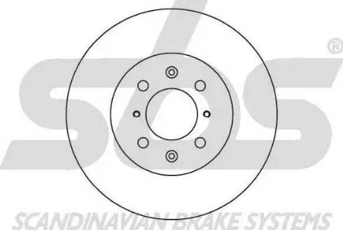 SBS 1815202648 - Brake Disc autospares.lv