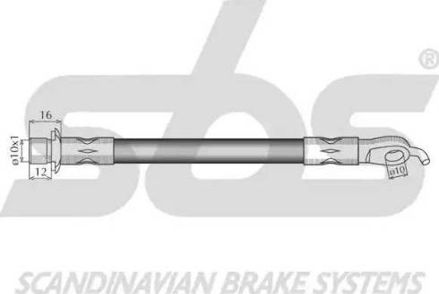 SBS 1330851937 - Brake Hose autospares.lv