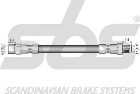 SBS 1330.851530 - Brake Hose autospares.lv