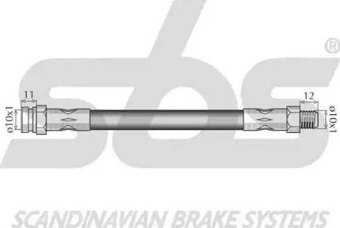 SBS 1330.853056 - Brake Hose autospares.lv