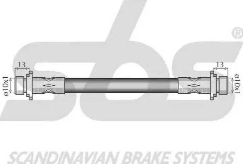 SBS 1330852665 - Brake Hose autospares.lv